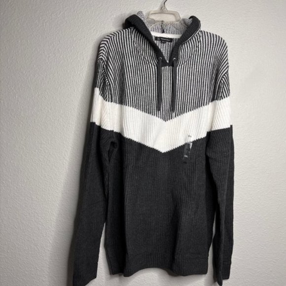 NEW Men's I.N.C. Size XXL Heather Onyx Hoodie Sweater - Picture 3 of 13